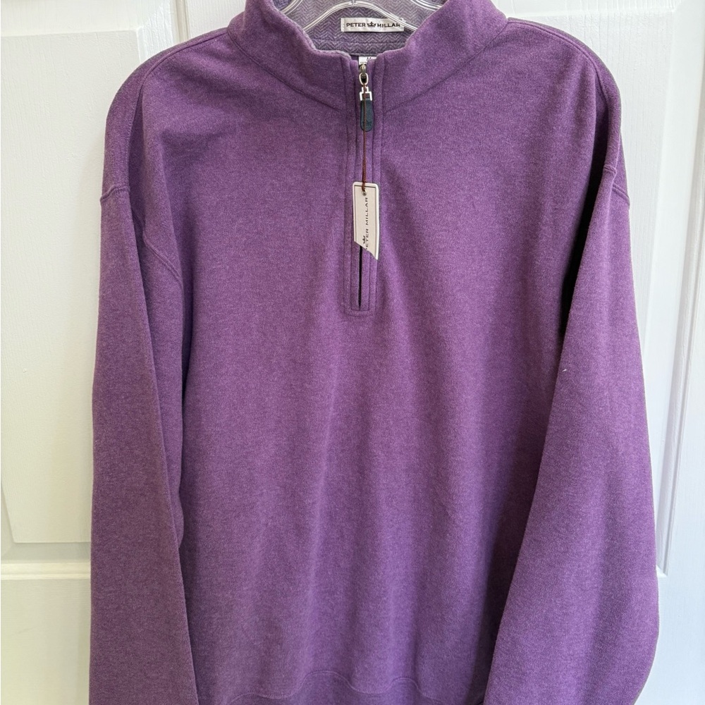 Men's Purple Half-Zip Sweater